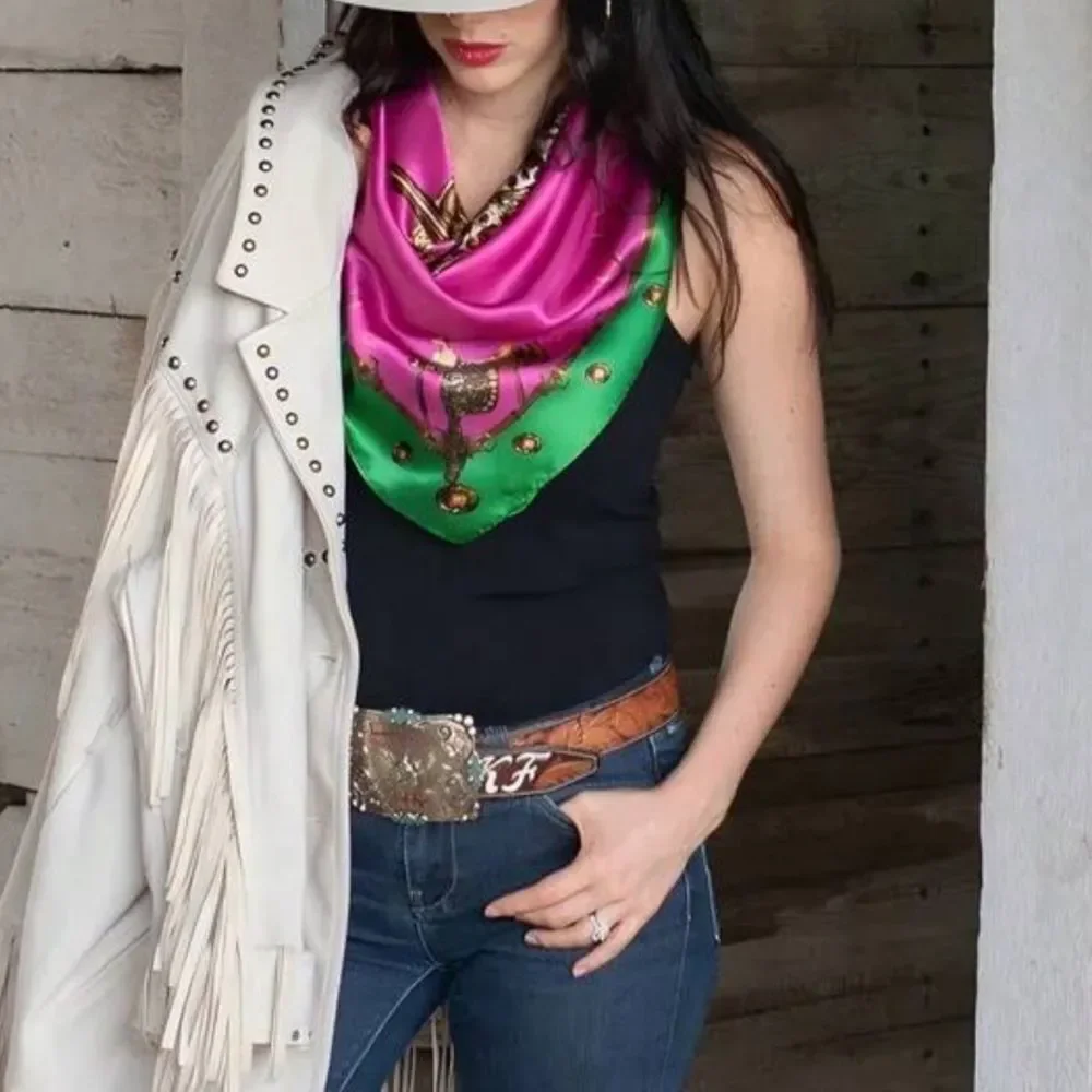 Bold Pink Scarf N1344